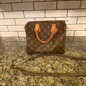 Louis Vuitton Small Speedy bag with shoulder strap